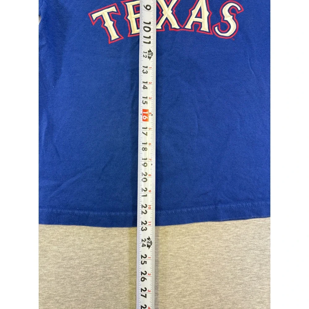 Majestic‎ Texas Rangers Josh Hamilton 32 Youth T-Shirt Blue Kids Medium MLB Tee